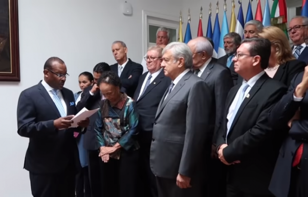 Embajadores de América Latina y el Caribe piden a AMLO plan de migración regulada. Noticias en tiempo real