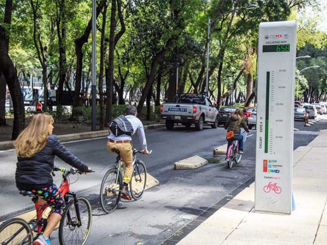 Frena publicidad excesiva la ciclovía sobre Reforma. Noticias en tiempo real