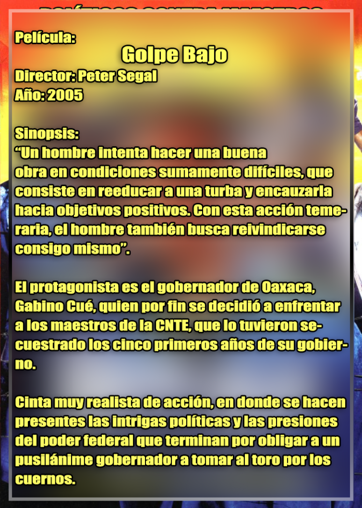 CP GOLPE BAJO sinopsis