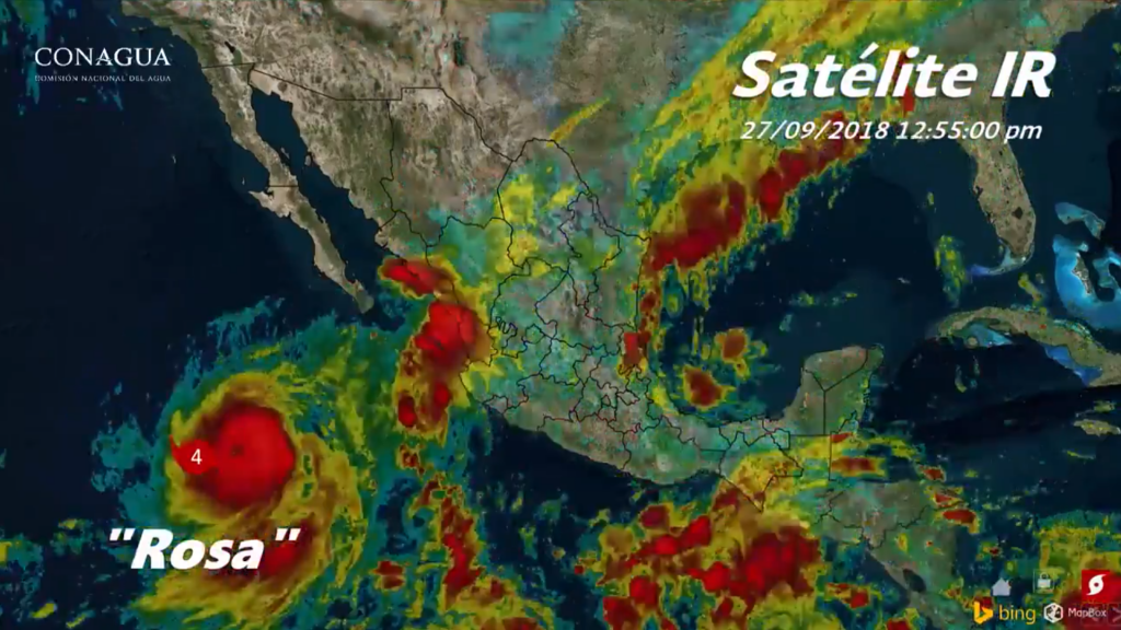Huracán Rosa provocará tormentas intensas en estos estados. Noticias en tiempo real