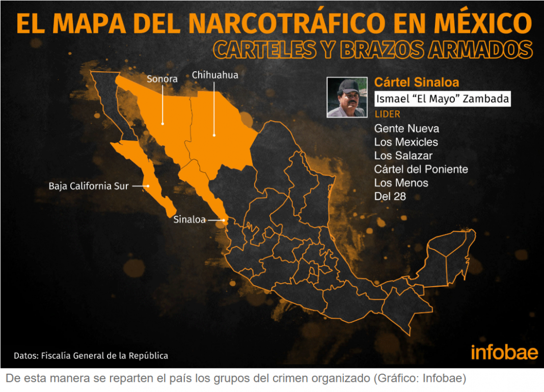 MAPA En el PAÍS operan seis CÁRTELES y alrededor de 80 CÉLULAS