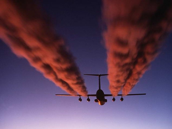 avion privado-contaminacion