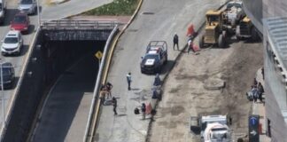 VIDEO: Cae ESTRUCTURA METÁLICA sobre una camioneta en PASEO INTERLOMAS